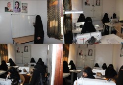  القطاع النسائي لناصري الامانة يقيم دورة  تدريبية للخياطة والتصاميم والإشغال اليدوية