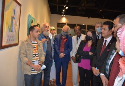 افتتاح معرض فني يمني في القاهرة
