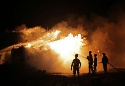 سوريا: حريق في مصفاة النفط الرئيسية في حمص