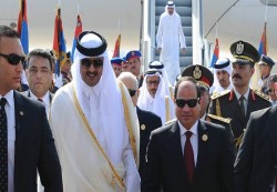 السيسي يدعو أمير قطر لزيارة مصر "في أقرب فرصة"