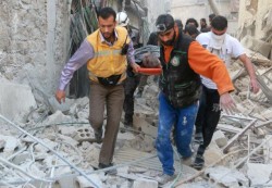 سقوط عشرات الجرحى جراء القصف الروسي على مدينة حلب 