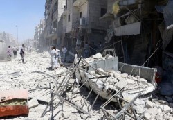 مقتل 7مدنيين بينهم طفلان في قصف لسلاح الجو الروسي على مدينة "خان شيخون" السورية 