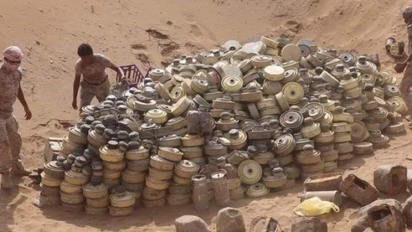 المرصد اليمني للألغام: إصابة ثلاثة مدنيين بانفجار لغم جنوبي الحديدة