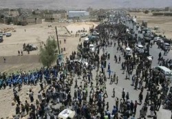 جماعة الحوثي تتسلم جثث قياداتهم الذين قتلوا في الحدود اليمنية - السعودية قبل خمس سنوات