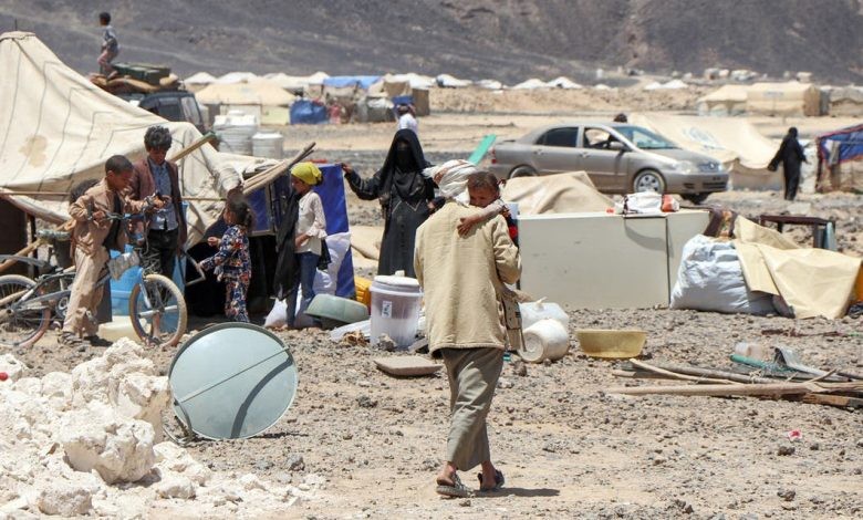 منظمة الأمم المتحدة للهجرة:  نزوح أكثر من خمسة آلاف أسرة يمنية منذ مطلع 2023