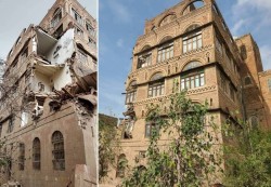 انهيار منزلين أثريين في صنعاء القديمة