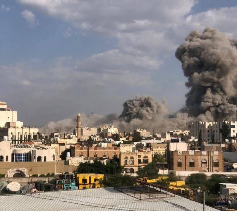 الكيان الصهيوني يشن غارات عنيفة على صنعاء