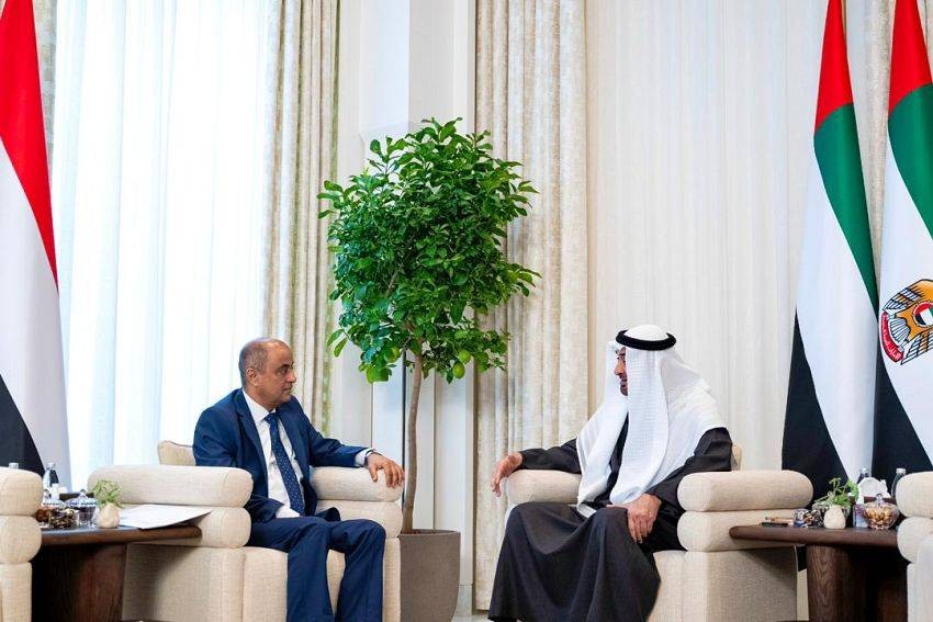 الرئيس الإماراتي يستقبل بن بريك لبحث جهود الإصلاحات والتهديدات الأمنية