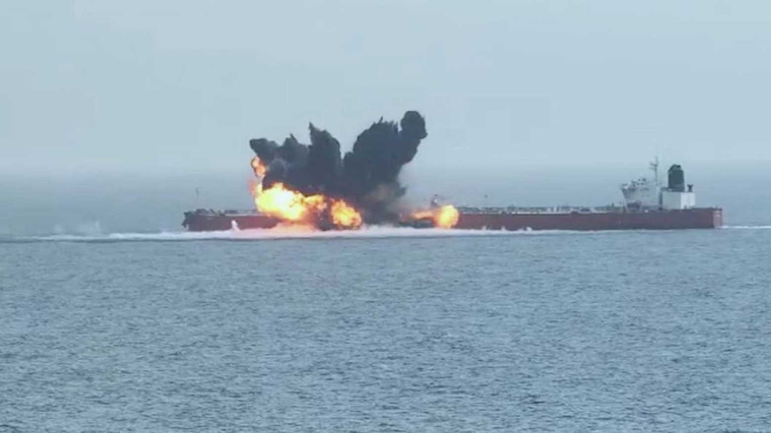 Projectile Strike Ignites Fire on Commercial Vessel in the Gulf of Aden