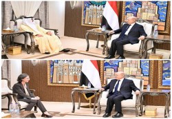 العليمي يبحث مع سفيري الإمارات وفرنسا تعزيز الدعم الدولي والإصلاحات في اليمن