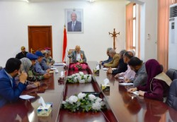 تعز: شمسان يناقش مع لجنة المصالحة الأوضاع الراهنة بالمحافظة