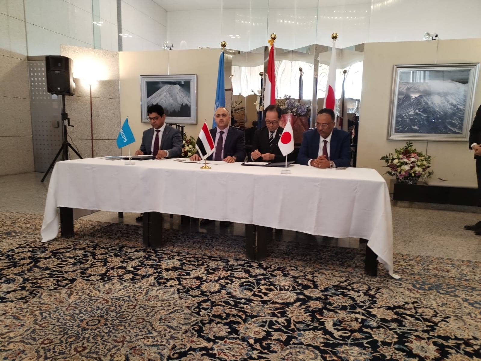 دعم ياباني جديد لتطوير ميناء عدن ومنفذي الوديعة وشحن