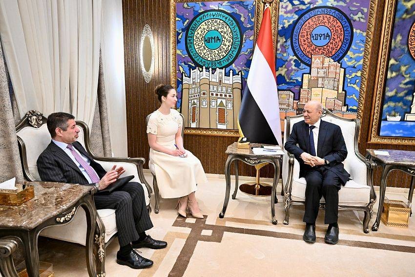 العليمي يؤكد ضرورة تشديد الضغوط على إيران ووكلائها في المنطقة