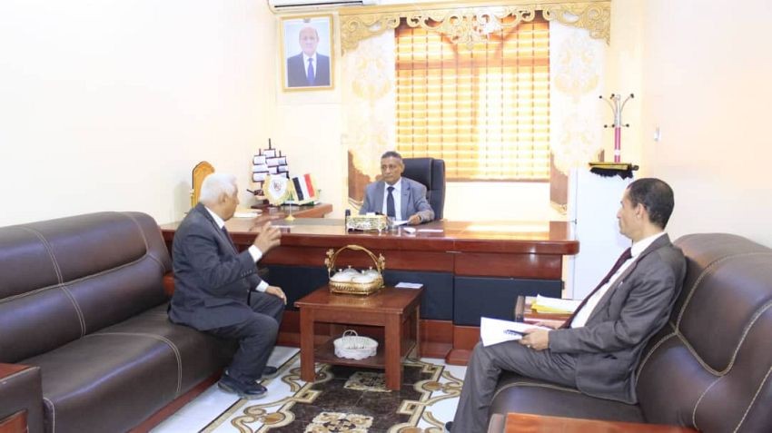 وزير التعليم العالي يبحث مع جامعة لحج خطط التطوير واستكمال مشاريع البنية التحتية