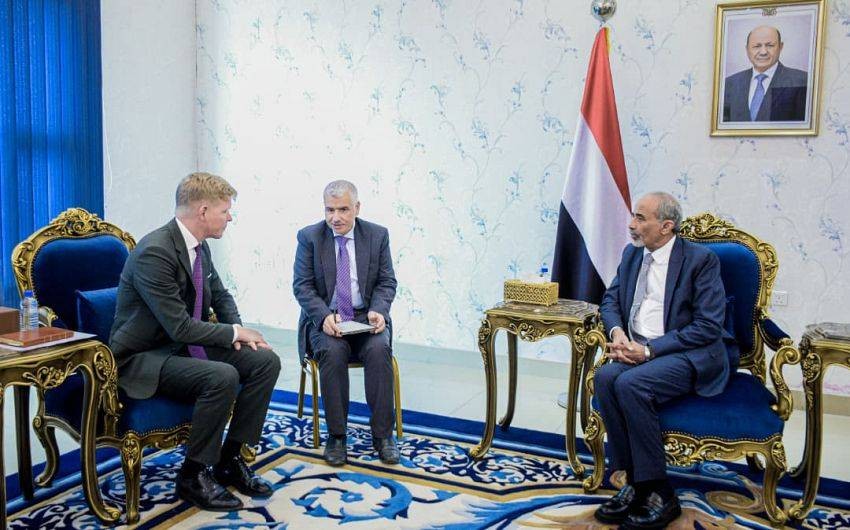 الصبيحي يؤكد لـ غروندبرغ دعم مجلس القيادة للسلام وفق المرجعيات الثلاث