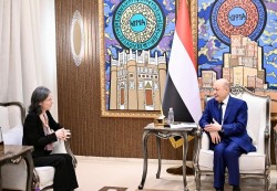 العليمي يحذر من توظيف الحوثيين لتهديد الملاحة الدولية ويدعو لتشديد العقوبات