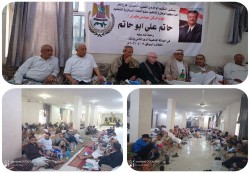 نعمان وقيادات الناصري بتعز يستقبلون العزاء في المناضل أبو حاتم