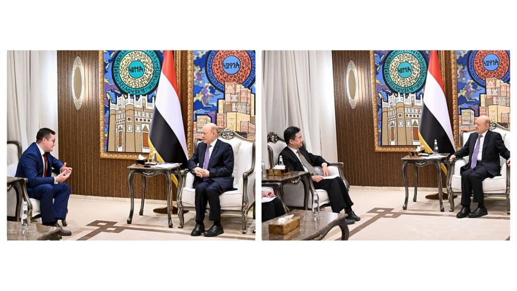 العليمي يبحث مع روسيا والصين مستجدات الأزمة مع إيران قبيل جلسة مجلس الأمن