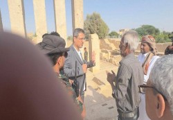مأرب: وزير الثقافة والسياحة يتفقد معابد سبأ ويؤكد تعزيز حماية المواقع الأثرية